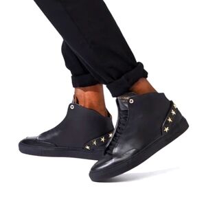 Grand Voyage Men's Avedon Mid - Black Leather Star